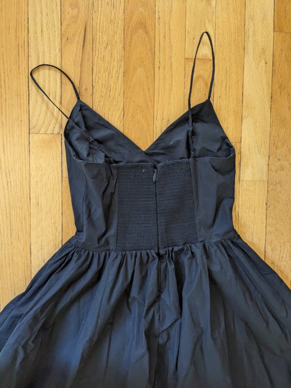 Aritzia Wilfred Technique Cotton Poplin Dress Black Size 4 Babaton Lined EUC - Picture 5 of 5